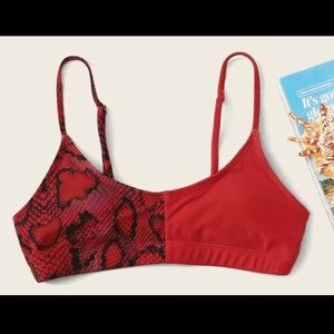 Split Snake Skin Top